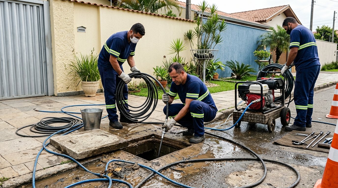 Desentupimento de Esgoto Residencial