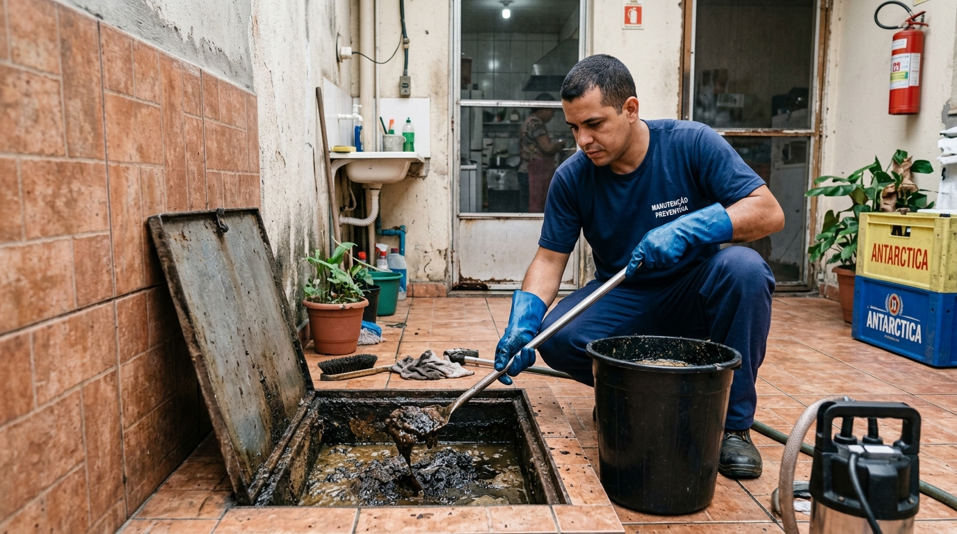 Limpeza de Caixa de Gordura em Maceió-AL